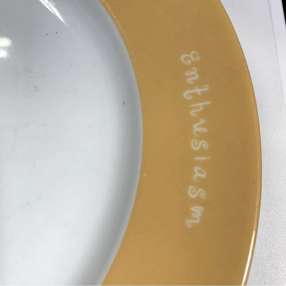 2 Mary Kay Dinner Plates 10” Handcrafted Inspirational Words to Live By no chips - Picture 4 of 6